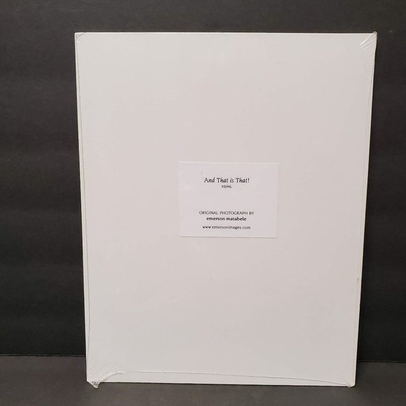 Emerson Matabele photography Matted Art Print Nepal Child Garrison Keillor Quote - Picture 2 of 7